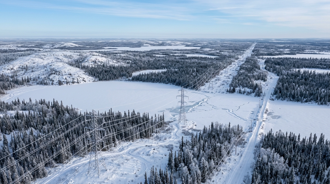 Extension réseau de transmission isolé — zone arctique