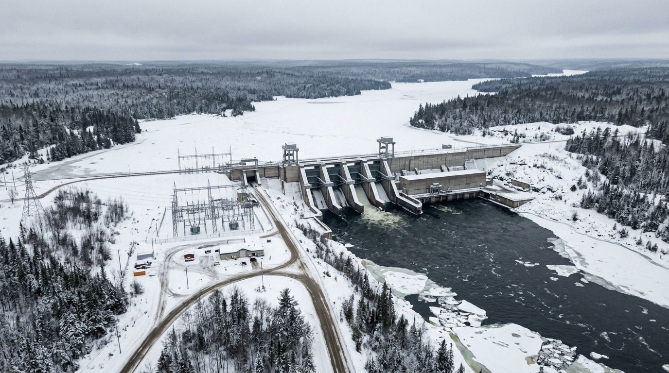 Aménagement centrale hydroélectrique — 4 génératrices 6 MVA