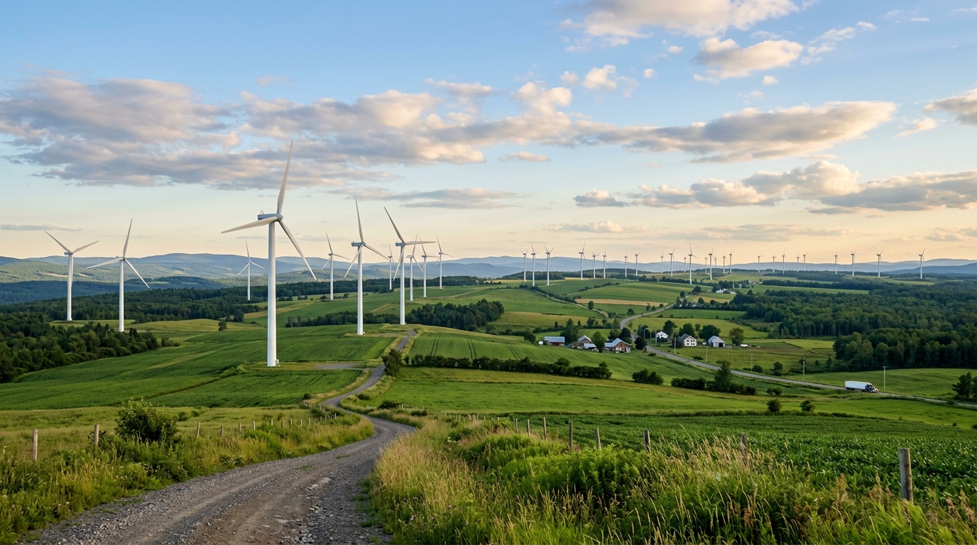Parc éolien 99 MW — 55 turbines Vestas V100